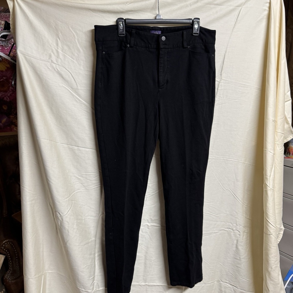 NYDJ Figure Flattering Lift Tuck® Technology Black Pants, Size 16